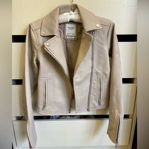 A&F vegan leather jacket